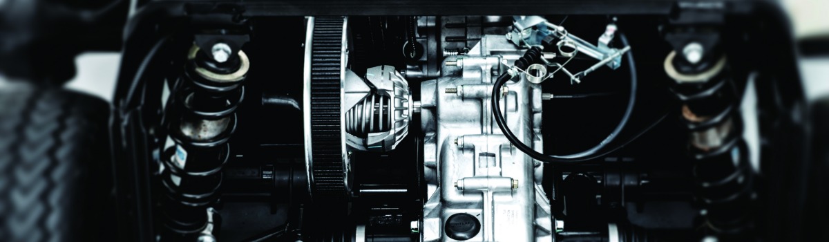 transaxle of a Yamaha gas cart